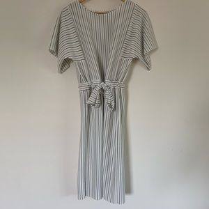 Miss Selfridge striped midi dress
